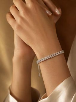 Miss Highness - 925 Sterling Silver Tennis Daily Wear Bracelet for Women (Adjustable)