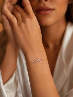 Miss Highness - 925 Sterling Silver Infinity Bracelet for Women (Adjustable)