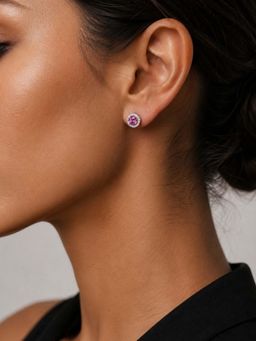 Miss Highness - 925 Sterling Silver Stud Earrings for Women (Adjustable)