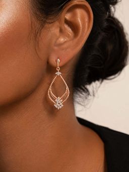 Miss Highness - 925 Sterling Silver Teardrop Drop Earrings for Women (Adjustable)