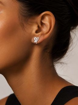 Miss Highness - 925 Sterling Silver Butterfly Stud Earrings for Women (Adjustable)