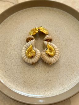 AMOSSH - Opal Gold Earrings - Waterproof, 18k Gold Plated