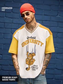 The Souled Store - Yellow Printed Oversized T-Shirts