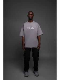 Y'ALL - Grey Printed T-Shirt