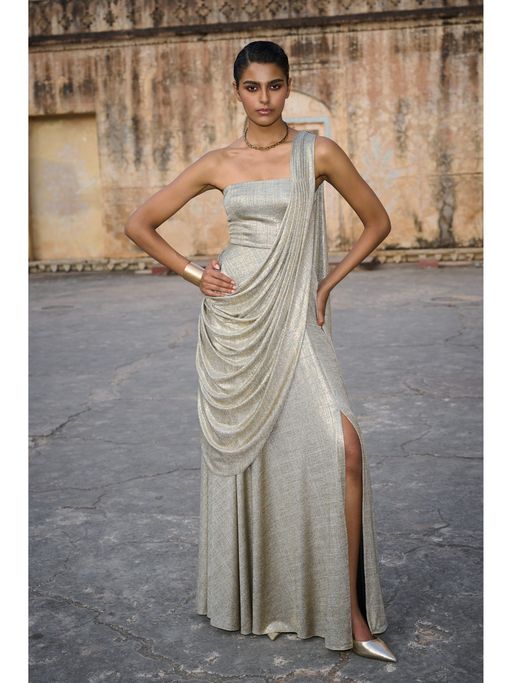 Attic Salt Gold Ivory Dress Vintage Hall Ivory Gold Accent Teapot