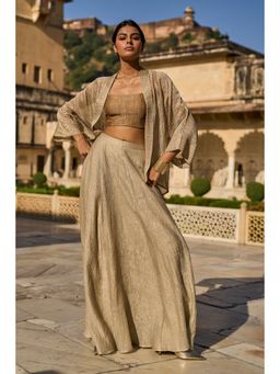 dash and dot - Gold Tissue Bralette