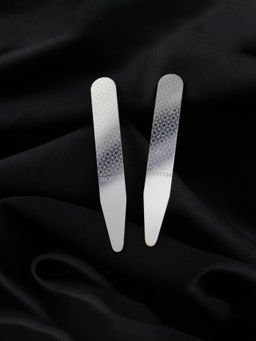 PELUCHE - Stay Smart Silver Metal Collar Stays