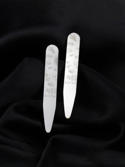 PELUCHE - Elegant Hold Silver Metal Collar Stays
