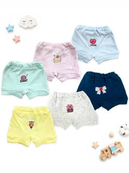 Kuchipoo - 100% Cotton Baby Bloomers (Pack of 6)