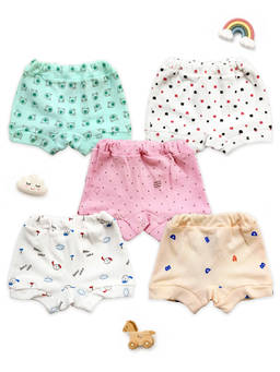Kuchipoo - 100% Cotton Baby Bloomers (Pack of 5)