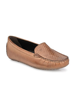 CARLO ROMANO - Solid Tan Leather Mocassins