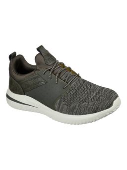 SKECHERS - Men Delson 3 Olive Sneakers