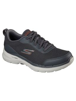 SKECHERS - Men Go Walk 6 - Bold Knight Charcoal Walking Shoes