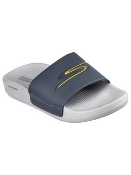 SKECHERS - Men Hyper Slide - Hyper Comfort Charcoal Sliders