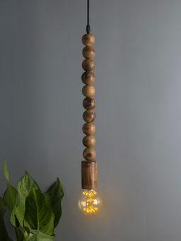 Homesake - Wooden Pendant Light Hanging Antique Round