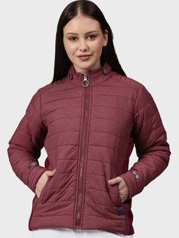 Campus Sutra - Maroon Solid Jacket