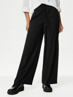 Marks & Spencer - Crepe Drawstring Wide Leg Trousers
