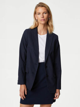 Marks & Spencer - Relaxed Pinstripe Single Breasted Blazer