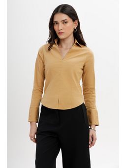 COLOR CAPITAL - Beige Slim Fit Shirt