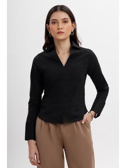 COLOR CAPITAL - Black Slim Fit Shirt