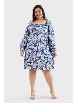 Virgio - Women Multi-Color Viscose Floral A-Line Dress