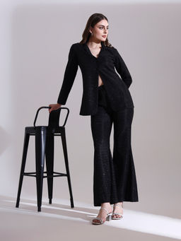 SALVIA SKY - Moonlit Black Shimmer Co-Ord Set