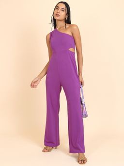 TOKYO TALKIES - Women One Shoulder Basic Jumpsuit