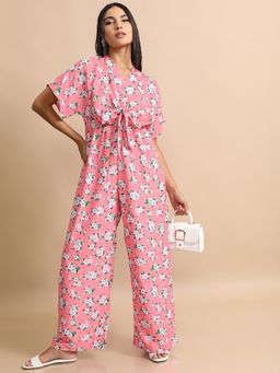 TOKYO TALKIES - Front Twisted Jumpsuit Multi-Color