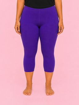 LYCOT - Capri Length Swim Beach Tights Purple