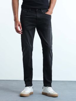 Flying Machine - Men Mid Rise Slash Tapered Fit Jeans