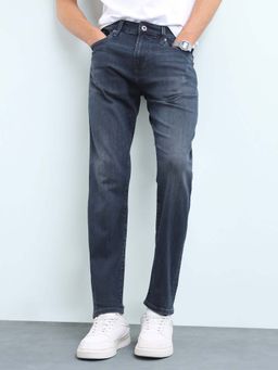 Flying Machine - Men Slash Tapered Fit Whiskered Jeans