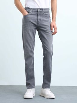 Flying Machine - Men Slash Tapered Fit Whiskered Jeans