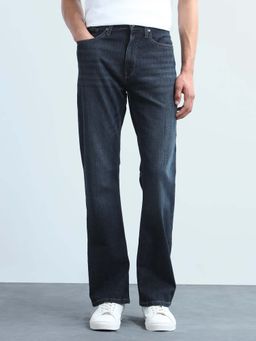 Flying Machine - Men Bruce Bootcut Straight Fit Elevated Blues Jeans