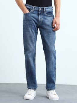 Flying Machine - Men Freddie Straight Fit Whiskered Jeans