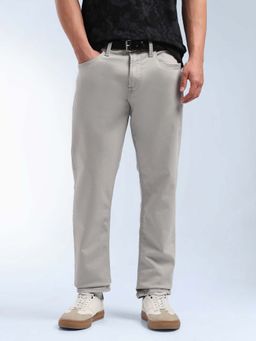 Flying Machine - Men Mid Rise Slash Straight Tapered Fit Jeans