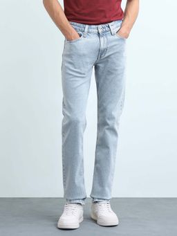 Flying Machine - Men Freddie Straight Fit Stone Washed Jeans