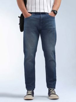 Flying Machine - Men Whiskered Slash Tapered Fit Jeans
