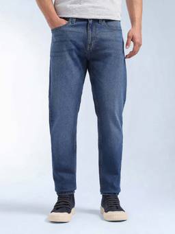 Flying Machine - Men Whiskered Slash Slim Fit Jeans