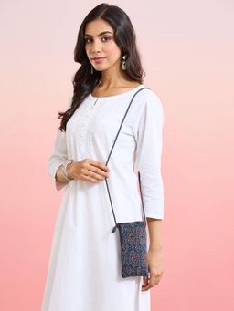 Fabindia - Indigo Printed Sling Bag