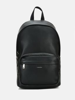 Calvin Klein - Solid Black Pu Backpack