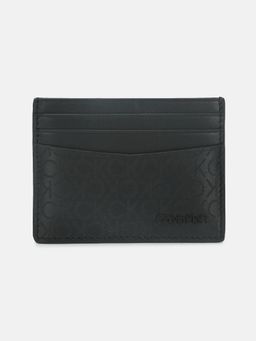Calvin Klein - Logo Black Leather Card Wallet