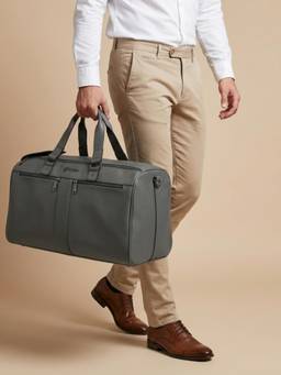 VISMIINTREND - Men Black Duffel Bag With Detachable Strap