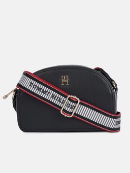 Tommy Hilfiger - Solid Blue Polyurethane Sling Bag