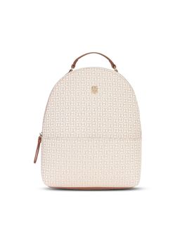 Tommy Hilfiger - Logo Beige Polyester Backpack