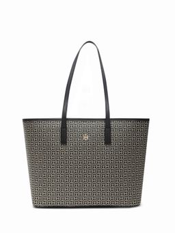 Tommy Hilfiger - Logo Black Pu Shoulder Bag