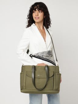 Fastrack - Carryon Olive 15 Laptop Shoulder Bag With Detachable Strap