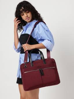 Fastrack - Ember Red 15 Laptop Bag With Detachable Strap