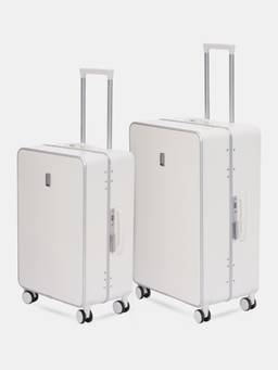 Swiss Military - Lorenzo White Luggage Trolley Bag (Pack of 2)