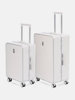 Swiss Military - Lorenzo White Luggage Trolley Bag (Pack of 2)
