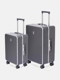 Swiss Military - Lorenzo Grey Luggage Trolley Bag (Pack of 2)